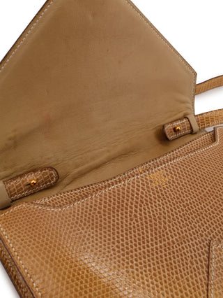 Lizard Envelope Shoulder Bag