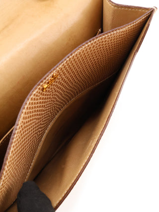 Lizard Envelope Shoulder Bag