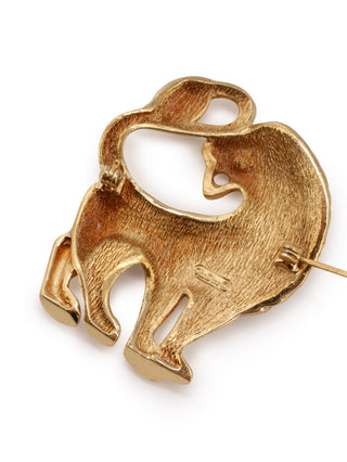 Lion Rhinestone Brooch