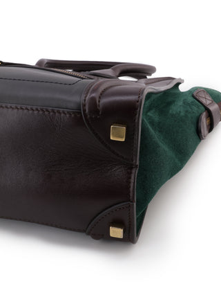 Luggage Mini Suede Tricolor Hand Bag