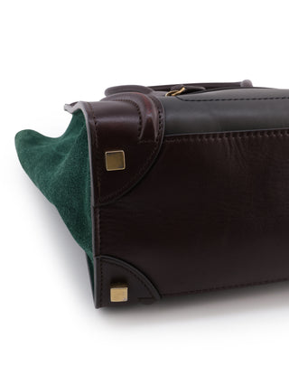 Luggage Mini Suede Tricolor Hand Bag