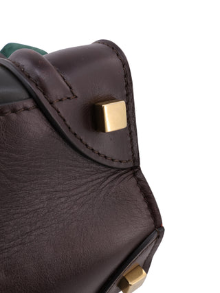 Luggage Mini Suede Tricolor Hand Bag