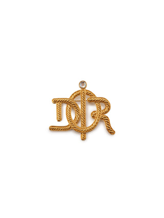 Rope Logo Rhinestone Brooch