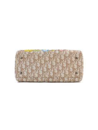 Floral Embroidery Trotter Mini Boston Bag