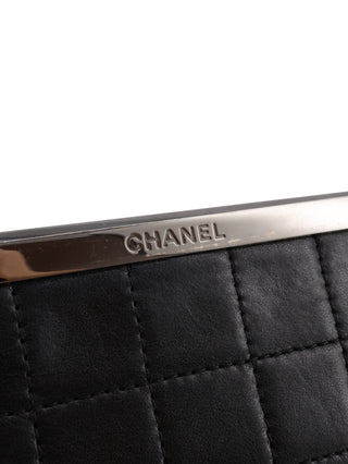 Chocolate Bar Chain Fringe Clutch