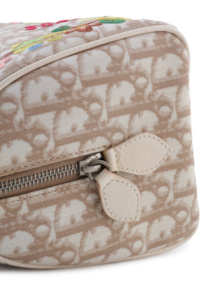 Floral Embroidery Trotter Mini Boston Bag