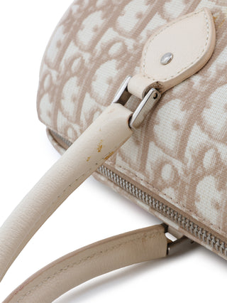 Floral Embroidery Trotter Mini Boston Bag