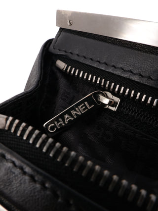 Chocolate Bar Chain Fringe Clutch