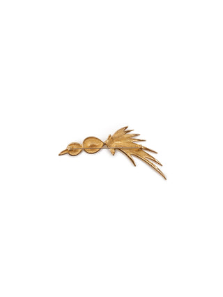 Feather Rhinestone Brooch