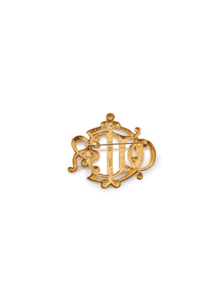 Gold Logo Brooch