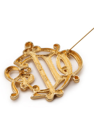 Gold Logo Brooch