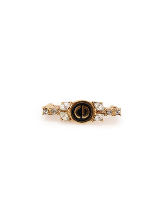 Circle CD Rhinestone Brooch