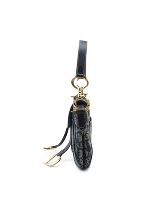 Oblique Double Saddle Shoulder Bag