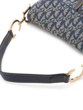 Oblique Double Saddle Shoulder Bag