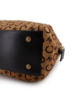 Macadam Pony Hair Top Handle Bag