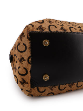 Macadam Pony Hair Top Handle Bag