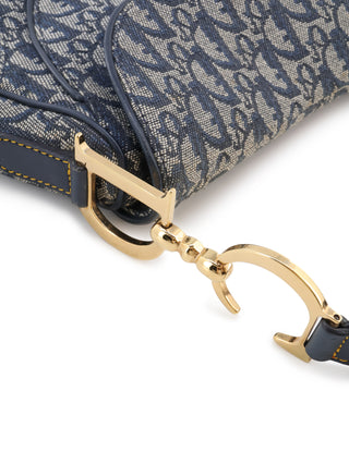 Oblique Double Saddle Shoulder Bag