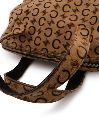 Macadam Pony Hair Top Handle Bag
