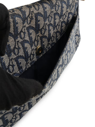 Oblique Double Saddle Shoulder Bag