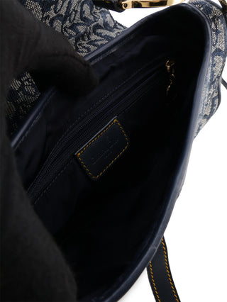 Oblique Double Saddle Shoulder Bag