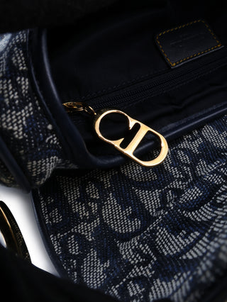 Oblique Double Saddle Shoulder Bag