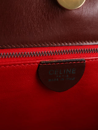 Crocodile Embossed Leather Handbag