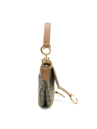 Oblique Double Saddle Shoulder Bag