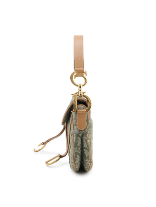 Oblique Double Saddle Shoulder Bag