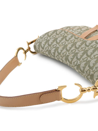 Oblique Double Saddle Shoulder Bag