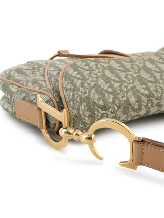 Oblique Double Saddle Shoulder Bag