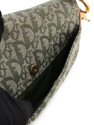 Oblique Double Saddle Shoulder Bag