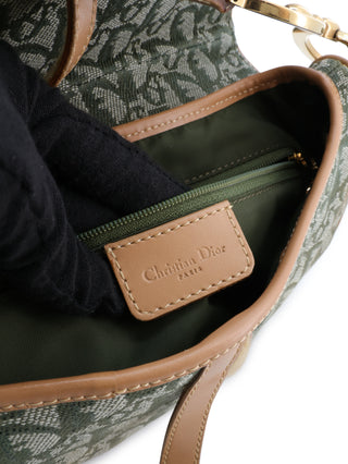 Oblique Double Saddle Shoulder Bag