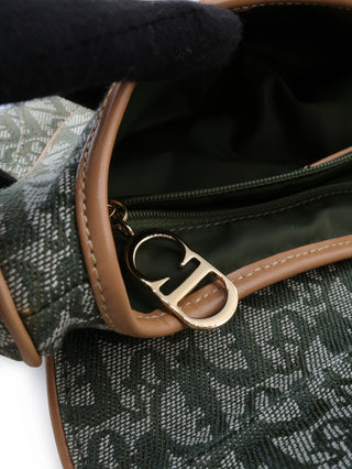 Oblique Double Saddle Shoulder Bag