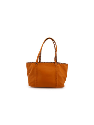 Reversible Braided Trim Tote Bag