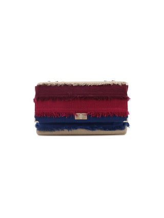 2.55 Reissue Color-Block Fringe Flap Bag