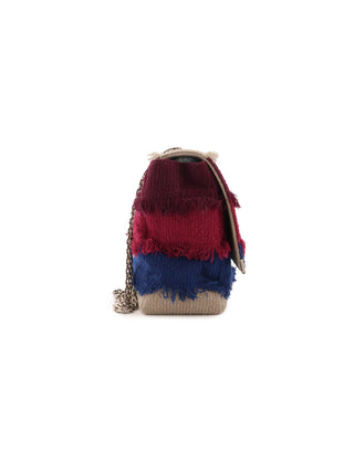 2.55 Reissue Color-Block Fringe Flap Bag