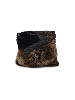 Patchwork Fur Tote Bag