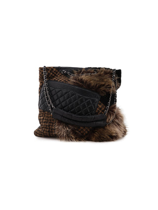 Patchwork Fur Tote Bag
