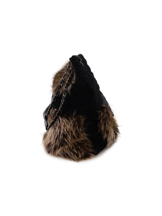Patchwork Fur Tote Bag