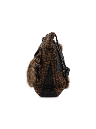 Patchwork Fur Tote Bag