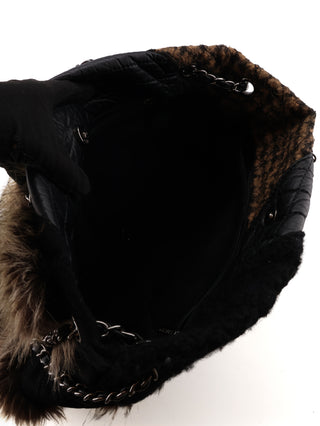 Patchwork Fur Tote Bag
