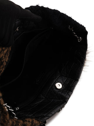 Patchwork Fur Tote Bag