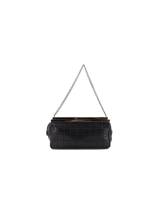 Chocolate Bar Chain Fringe Clutch