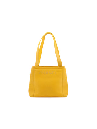 Embossed Logo Tote Shoulder Bag