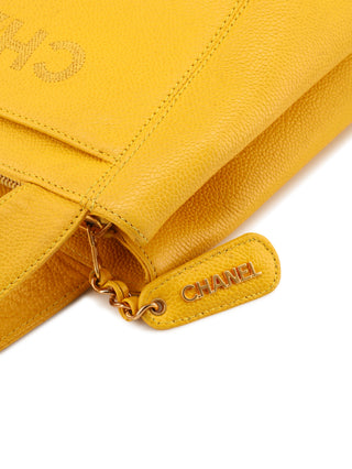 Embossed Logo Tote Shoulder Bag