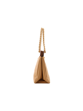 Caviar Leather Wood Frame Shoulder Bag