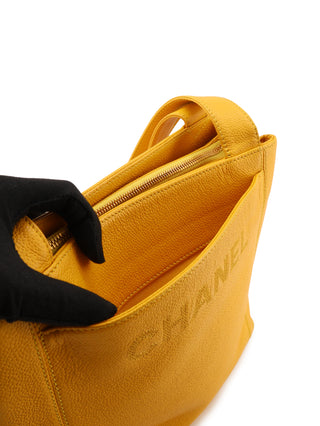 Embossed Logo Tote Shoulder Bag