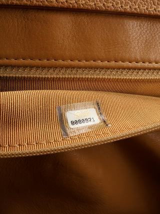 Caviar Leather Wood Frame Shoulder Bag