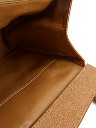 Caviar Leather Wood Frame Shoulder Bag