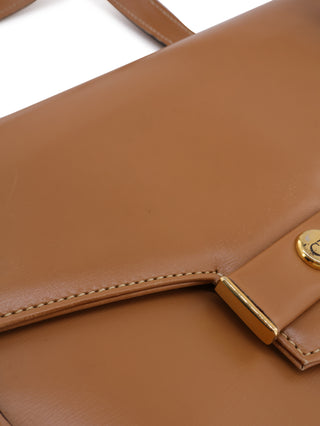 CD Logo Clasp Top Handle Handbag